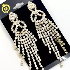 Brinco de Festa em Strass Base Folhas na internet