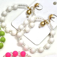 Brinco Miçangas e Cristais - loja online