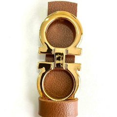 Cinto Inspiração SALVATORE MINI Fivela dourada SLIM - comprar online