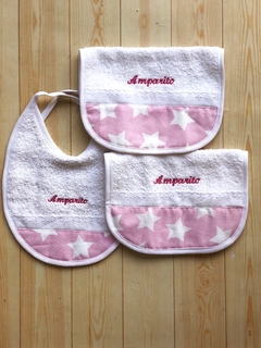 Imagen de Babero y Babitas de Toalla Personalizados