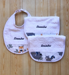 Babero y Babitas de Toalla Personalizados en internet