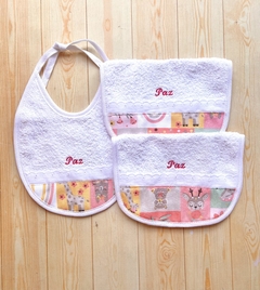 Babero y Babitas de Toalla Personalizados en internet