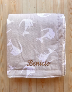 Manta de Gabardina y Corderito - tienda online