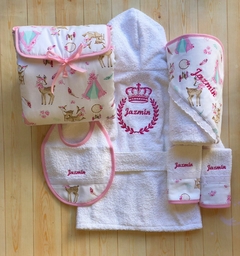 Set de Accesorios en Gabardina Estampada - Para Mimarte