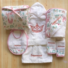 Set de Accesorios en Gabardina Estampada - comprar online