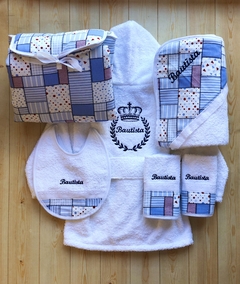 Set de Accesorios en Gabardina Estampada - comprar online
