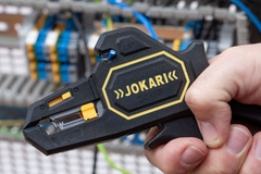 PELACABLE AUTOMÁTICO P/ CONDUCTORES Y HEBRAS DE 0,2 A 6 MM2- CORTADOR LATERAL DE HASTA 2,5 MM2 Y TOPE DE LONGITUD DE 6 A 18 MM- MARCA JOKARI, MODELO SECURA 2K