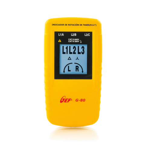 Indicador de la rotación de las fases (R.S.T.) - G80 HT