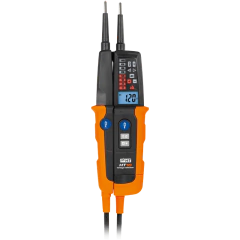 Detector de tensión multifunción IP64 con "LoZ" e indicaciones LED y linterna LED - HT10