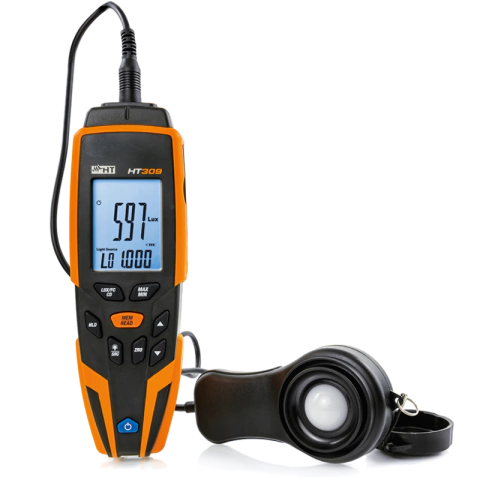 Luxómetro digital portátil para iluminación LED HT309