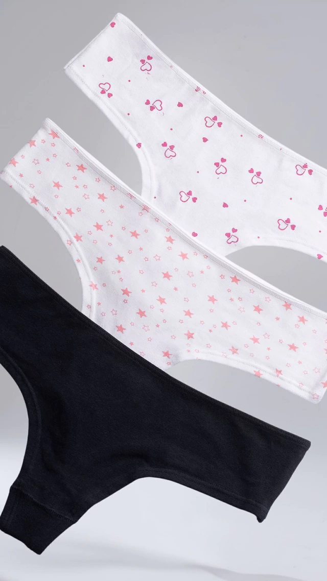 PACK MIX CULOTTE LESS ALGODÓN Y LYCRA SIN ELASTICO - ART. A019