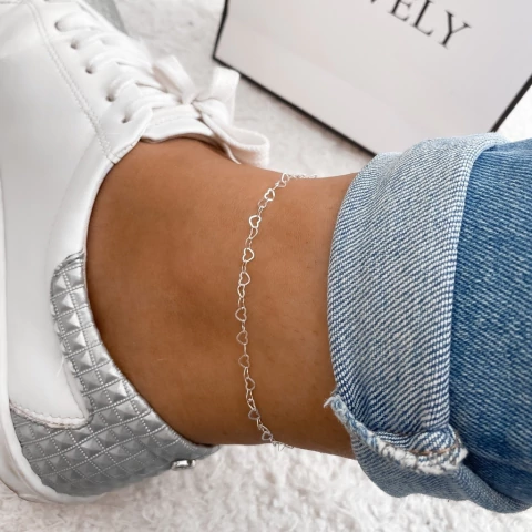 TORNOZELEIRA FIO CORAÇÃO | 23CM | REF T12