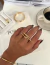 ANEL REGULÁVEL FOLHEADO A OURO 18K | REF AN4507-1 - PRATA LOVELY | Joias em Prata 925