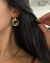 BRINCO FOLHEADO A OURO 18K E PRATA ARCOS LISOS | BRI22584-1