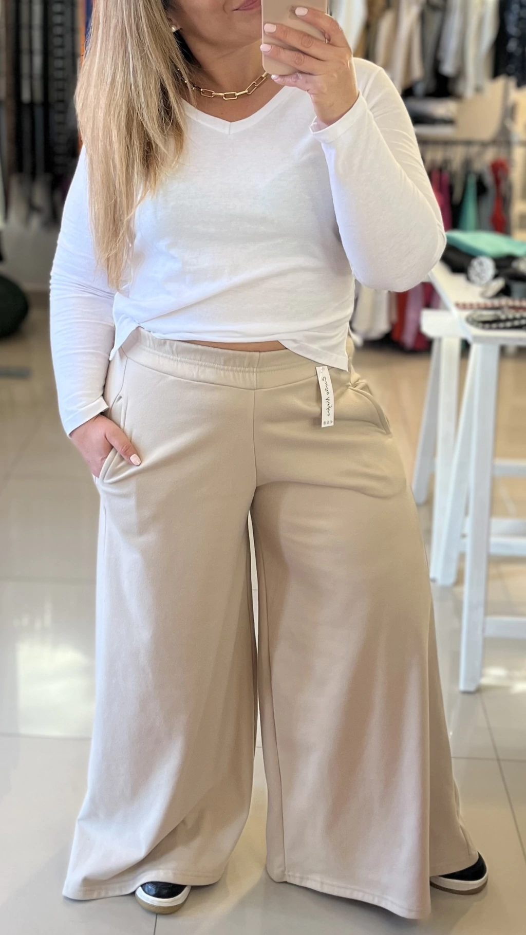Maxi Palazo Nura Beige. Cód. BL29