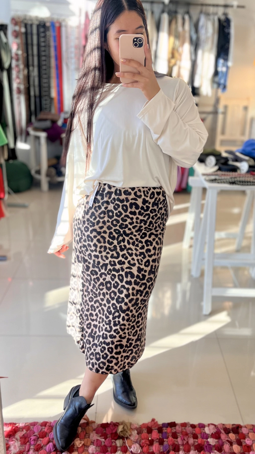 Pollera Midi Animal Print. Cod. FR325