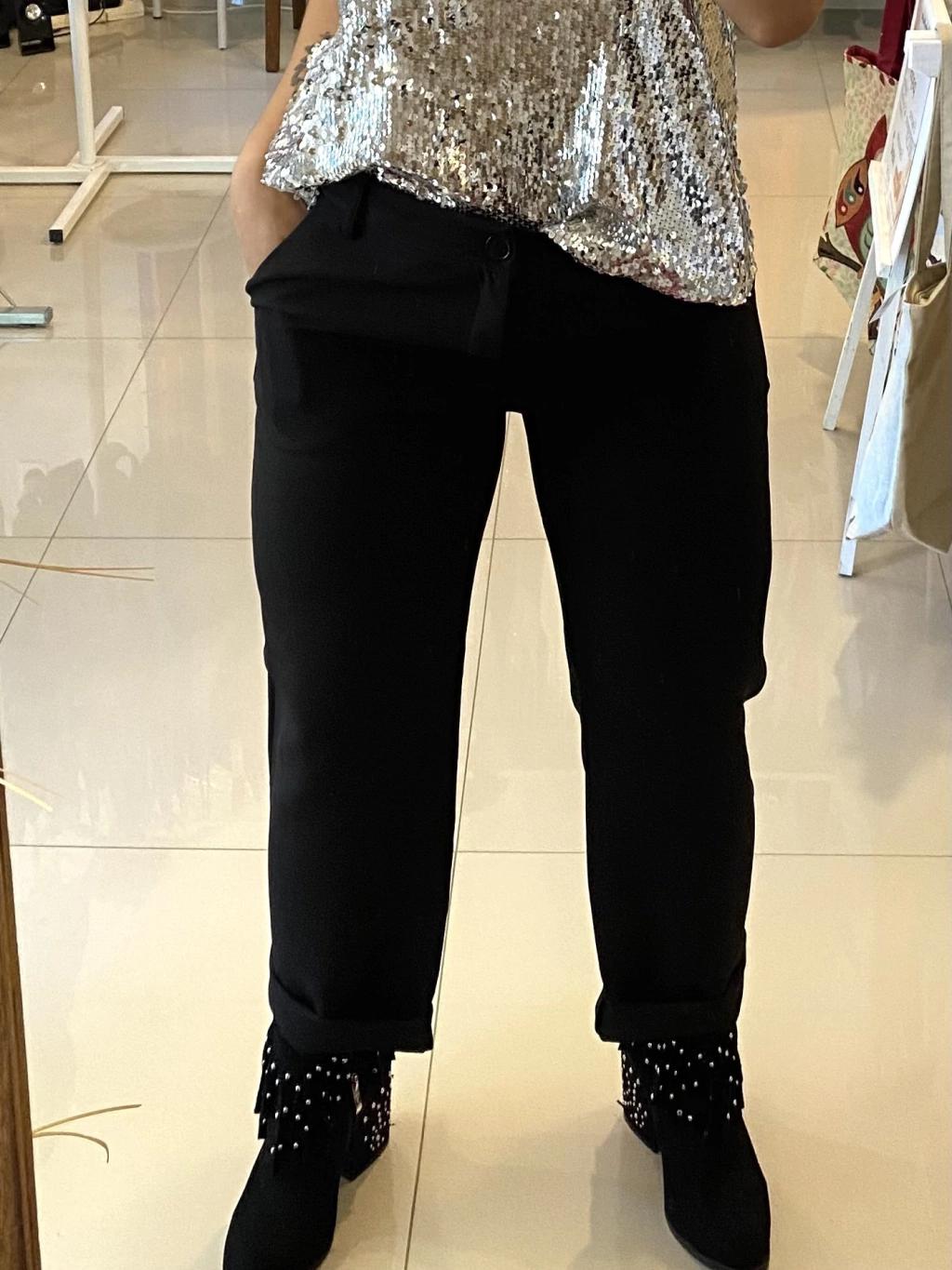 Pantalón Sastrero Classic Negro. Cód. MIR1024N