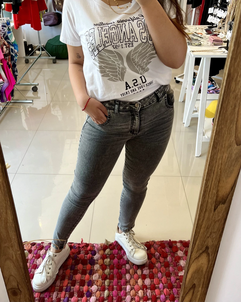 Jean Skinny Gris Smoke -Chupin. Cód. 179