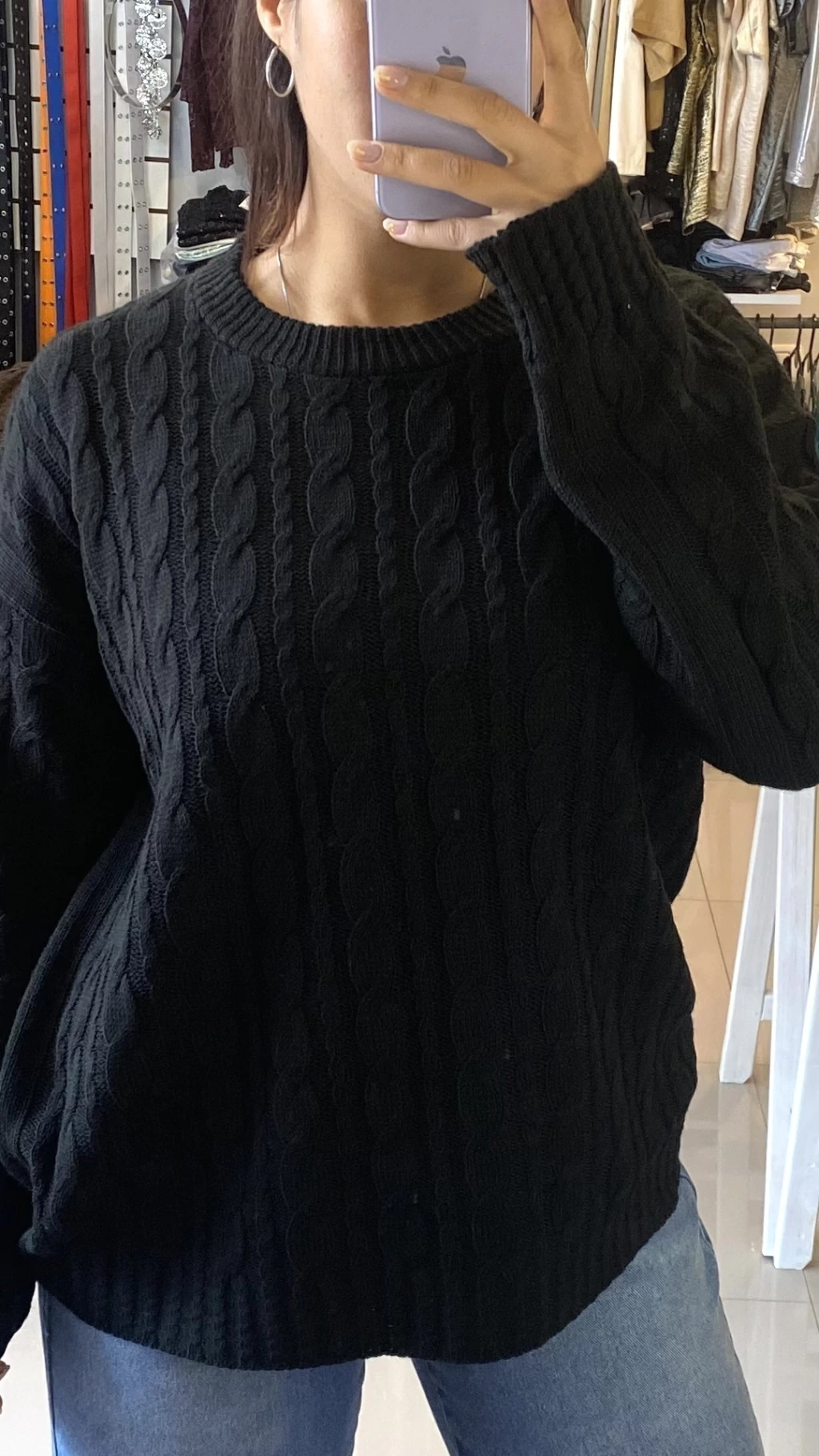 Sweater Diana Negro. Cod. BL36