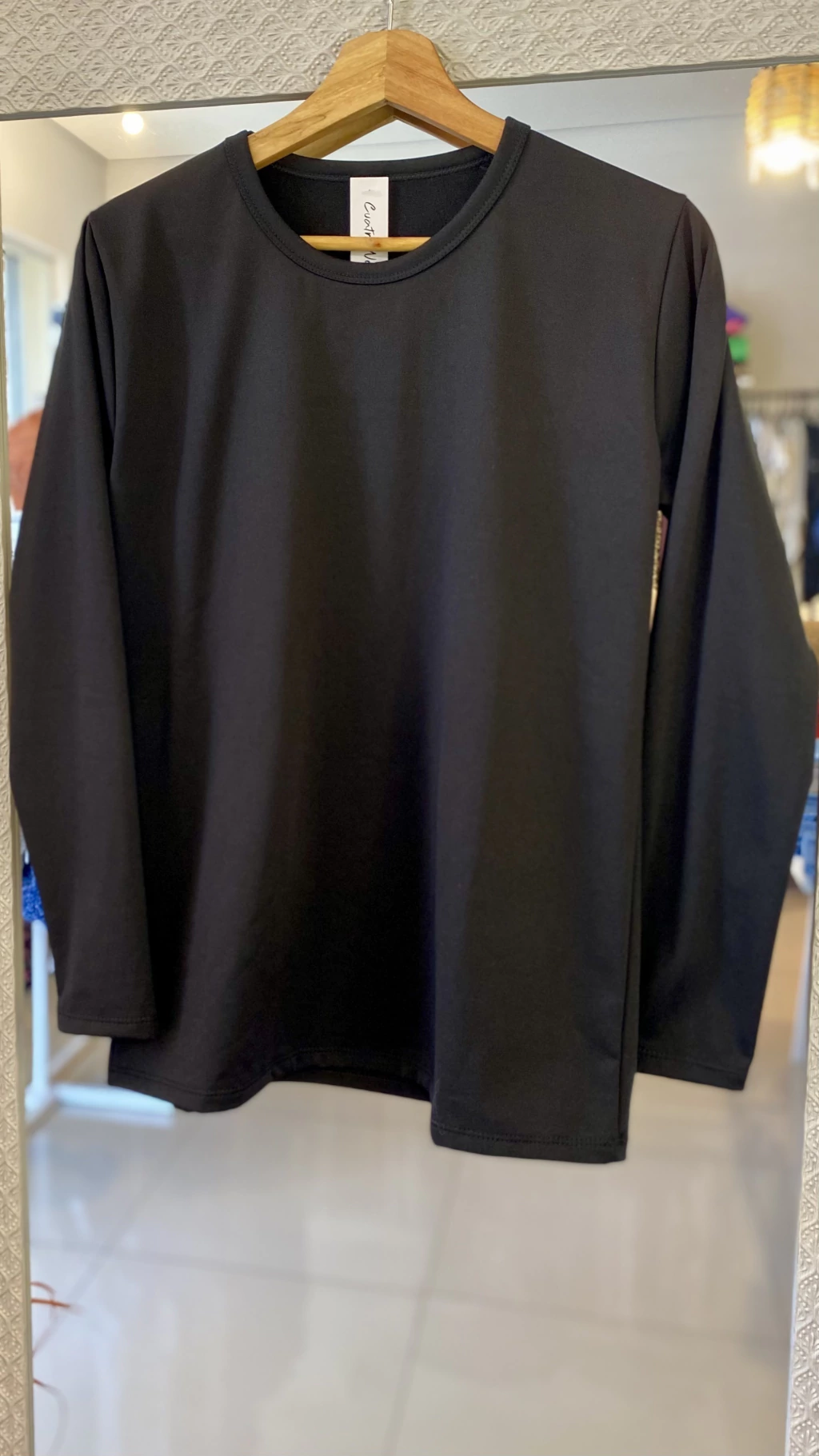 Remera Negra Térmica. Cód. KR01