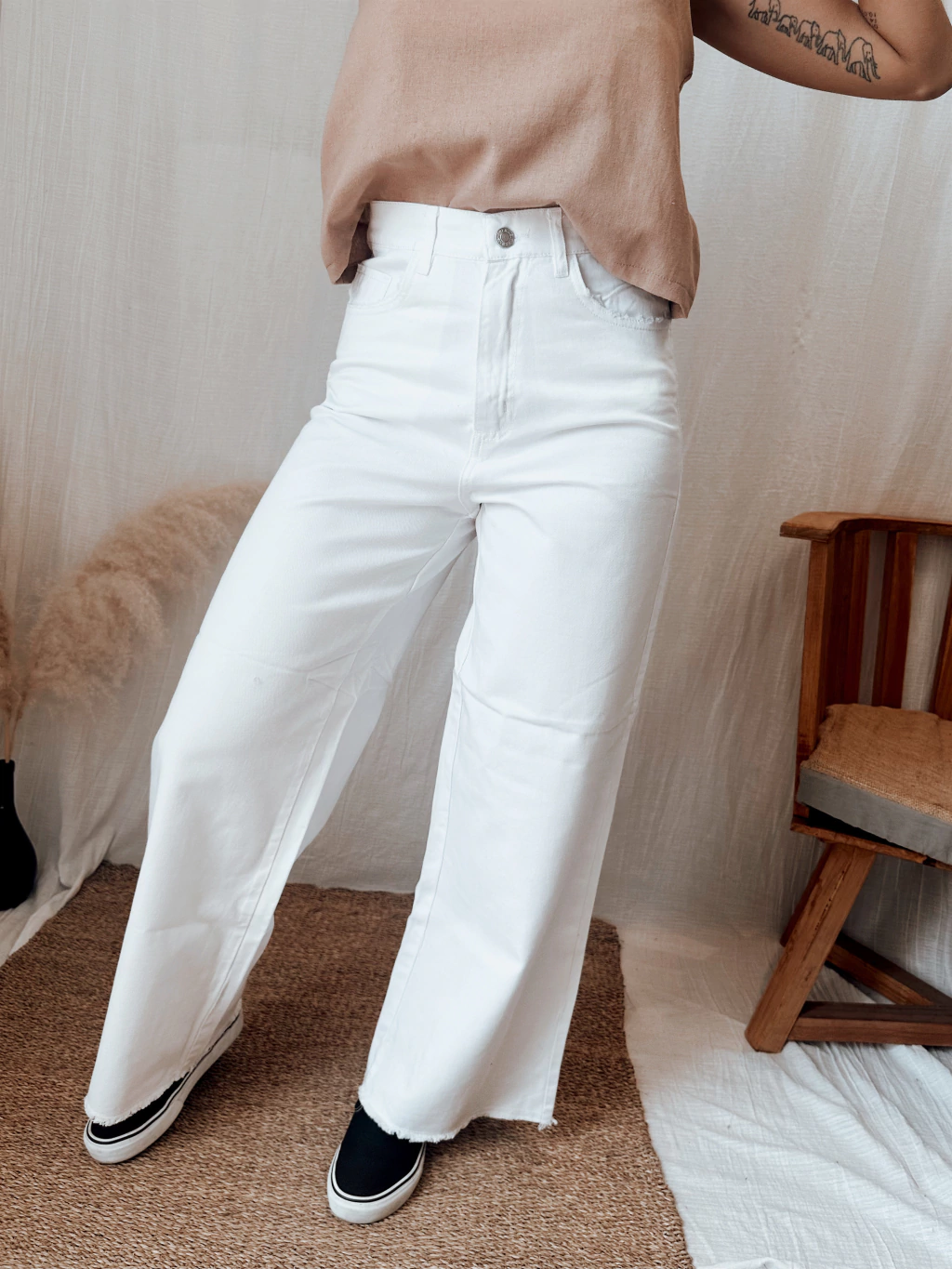 JEAN WIDE LEG MOOSHE