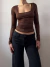 remera frankie // choco - tienda online