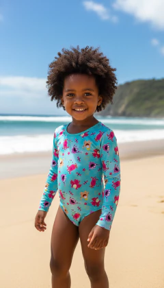 Maiô mangas longas - Lepeti Moda Praia & Kits para Família