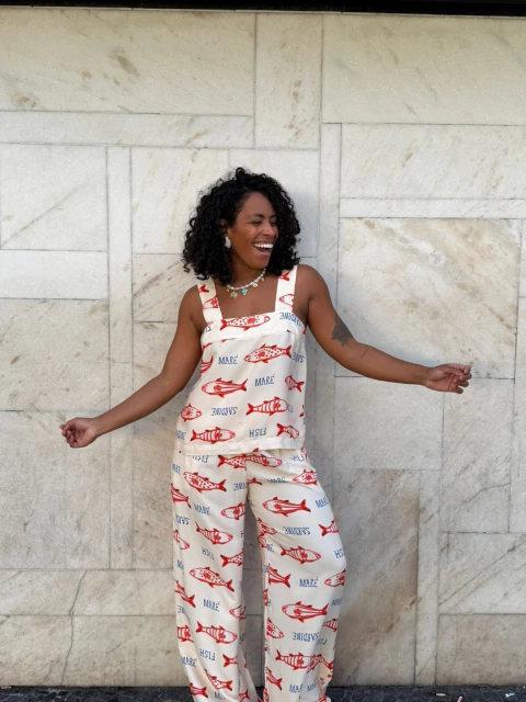 Blusa Feminino Alça Grossa Sardinha - comprar online