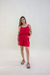 Short Lara Vermelho na internet