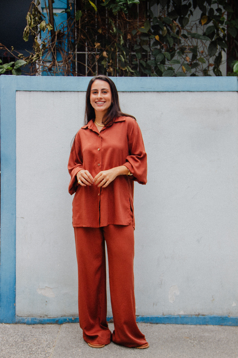 Calça Pantalona Terra - comprar online