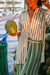 Saia Midi Listra Verde - comprar online