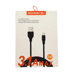 Cable Somostel Lightning 2 Mts. Carga Ultra Rápida 3.1 para iPhone - comprar online