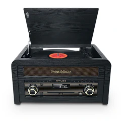 Minicomponente Vintage Collection Tocadiscos + CD + RADIO FM+ + USB Muse MT-115 - comprar online