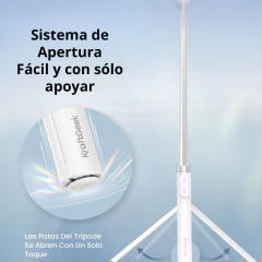 Trípode y Selfie Stick Kraftgeek JustTap DuoMag Magnético de doble cara