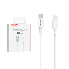 Cable Somostel Lightning a Tipo C 1.20 mt de carga rápida 2A