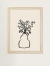 Ilustração de um vaso com flores, em estilo minimalista.

