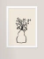 Ilustração de um vaso com flores, em estilo minimalista.

