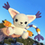 Gatomon de Digimon - Muñeco Amigurumi