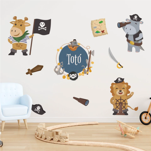 Animalitos piratas personalizado
