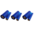 Caja X 3 Ribbon De Cera 110 Mm X 74 Mts - Azul - Buje 1/2
