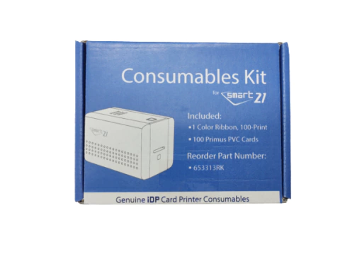 Kit Ribbon + Pack 100 tarjetas blancas Smart S21