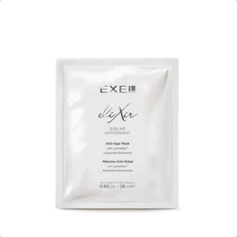 Exel Elixir - Mascara Facial Anti-Edad con Resveratrol Liposomado (26ml)