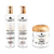 La Puissance - Extra Cell Plex Kit Shampoo Paso 1 (300ml) + Acondicionador Paso 2 (300ml) + Mascara Paso 3 (250ml) Cabellos Profundamente Danados