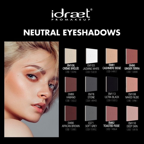 Idraet - Neutral HD Eyeshadow Sombra de Ojos (2.5g)