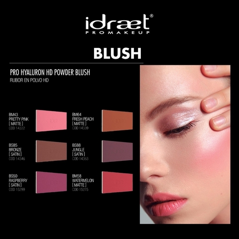 Idraet - Pro Hyaluron Powder Blush HS Rubor en Polvo HD (5g)