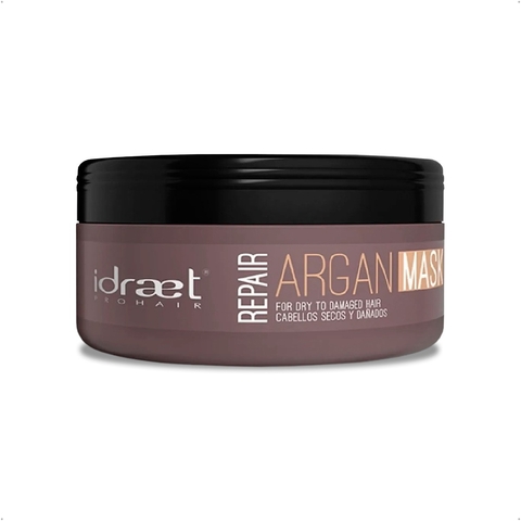 Idraet - Pro Hair Argan Repair Mask Tratamiento Instantaneo de Reparacion Profunda Cabellos Secos Danados (200ml)