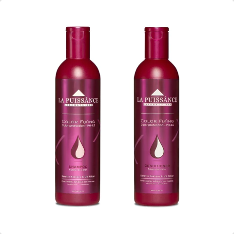 La Puissance - Kit Color Fixing Shampoo (300ml) + Acondicionador (300ml) Color Protection