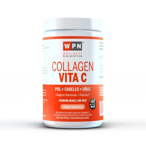 WPN - Colágeno Hidrolizado + Vitamina C Sabor Naranja. Plus antioxidante (300g)
