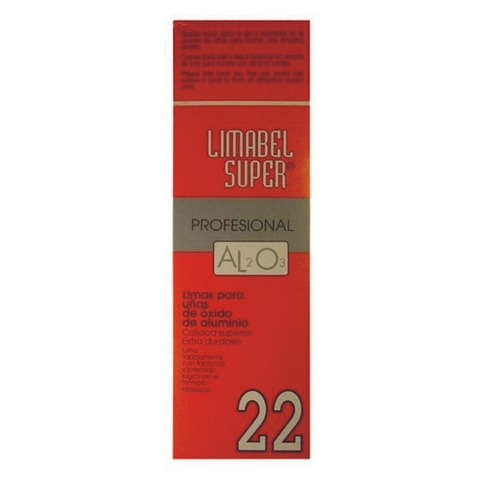 Limabel - Limas Uñas De Oxido De Aluminio Nro 22 (12 Unidades)