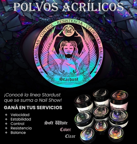 Nail Show - Polimero Stardust para Uñas Acrílicas (14g)